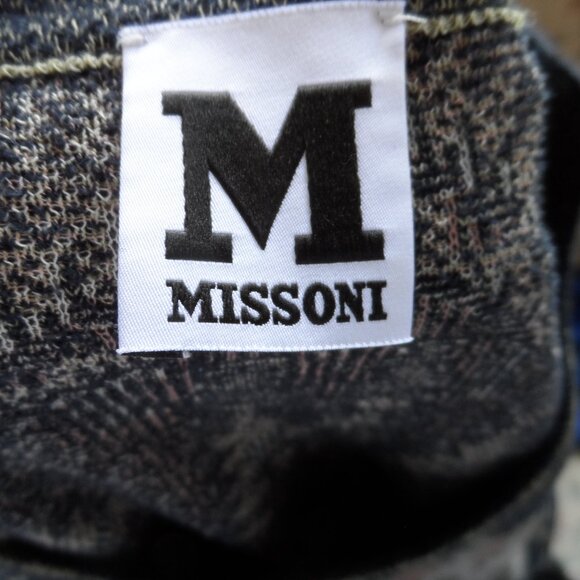 M Missoni Black-Pink Multi Zig-Zag Print Fit & Flare Long Sleeves Dress Size 4 - Picture 16 of 16